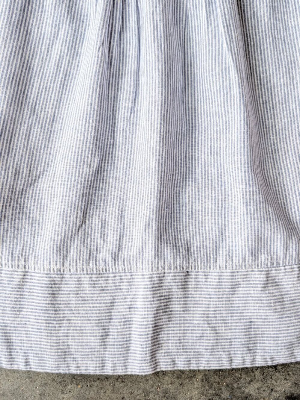 Faherty Isha Blue Stripe Linen Sleeveless Shift Mini Dress Summer Sundress XS - Picture 5 of 8